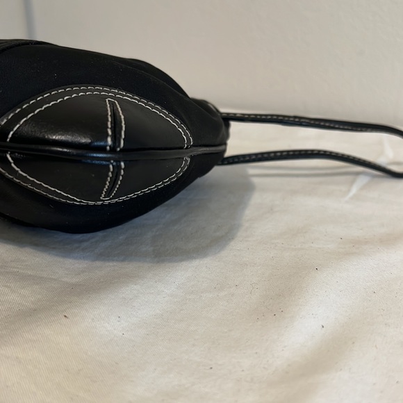 COACH 8669 Mini Drawstring Signature Nylon & Leather Coin Pouch Purse Rare! EUC! - Picture 4 of 9